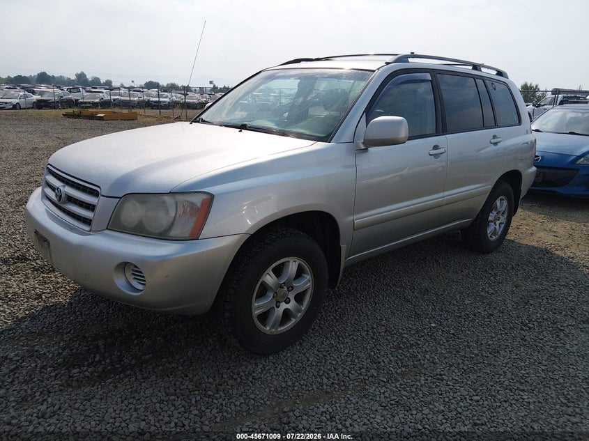 2002 Toyota Highlander VIN JTEHF21A520045423 IAAI salvage auction — NORMAL WEAR, Peddle Clear Public-Restricted (Oregon), sold $300 on 2026-07-27 (photo 2)