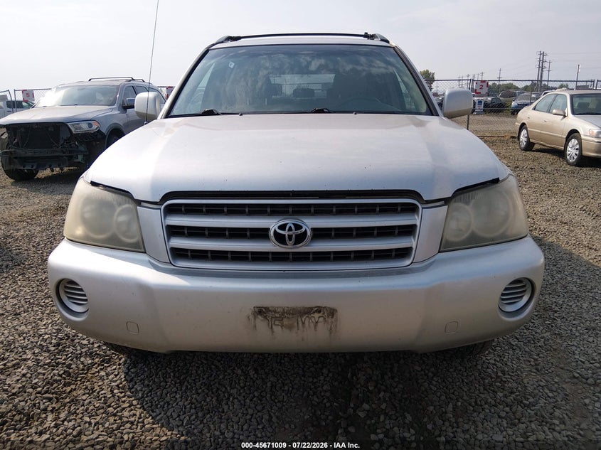 2002 Toyota Highlander VIN JTEHF21A520045423 IAAI salvage auction — NORMAL WEAR, Peddle Clear Public-Restricted (Oregon), sold $300 on 2026-07-27 (photo 6)