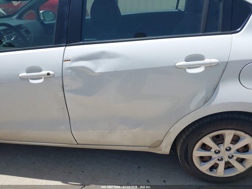 2012 Kia Rio VIN KNADM4A34C6093173 IAAI salvage auction — NORMAL WEAR, Original (Texas), sold $25 on 2026-07-29 (photo 6)