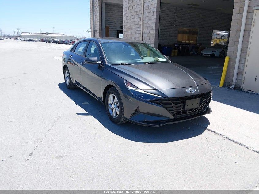 2021 Hyundai Elantra VIN 5NPLL4AGXMH050694 IAAI salvage auction — FRONT & REAR, Sf97 (California), sold $10,550 on 2026-07-30 (photo 1)