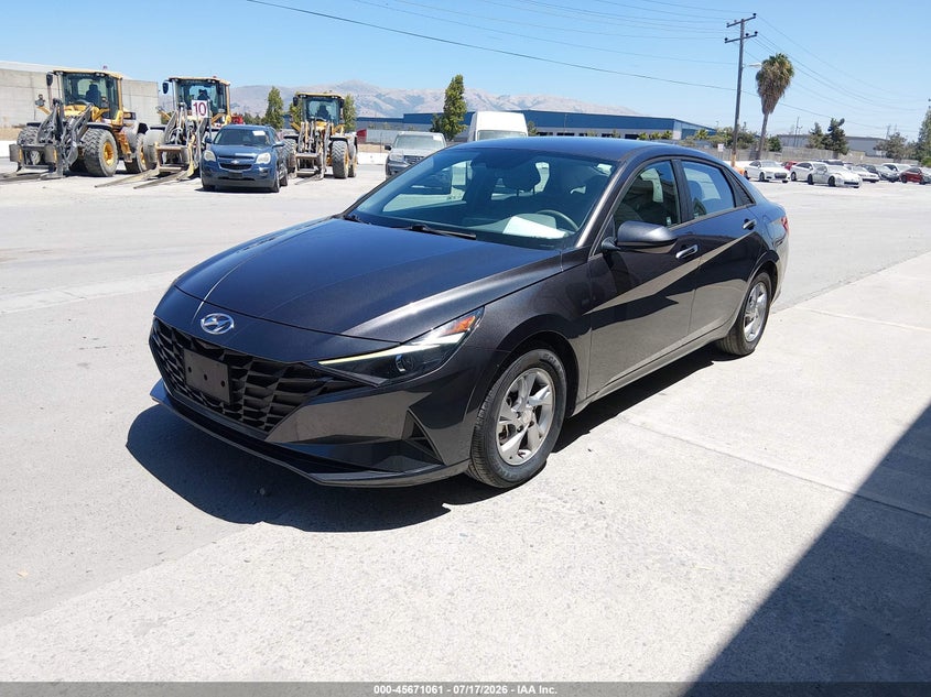 2021 Hyundai Elantra VIN 5NPLL4AGXMH050694 IAAI salvage auction — FRONT & REAR, Sf97 (California), sold $10,550 on 2026-07-30 (photo 2)