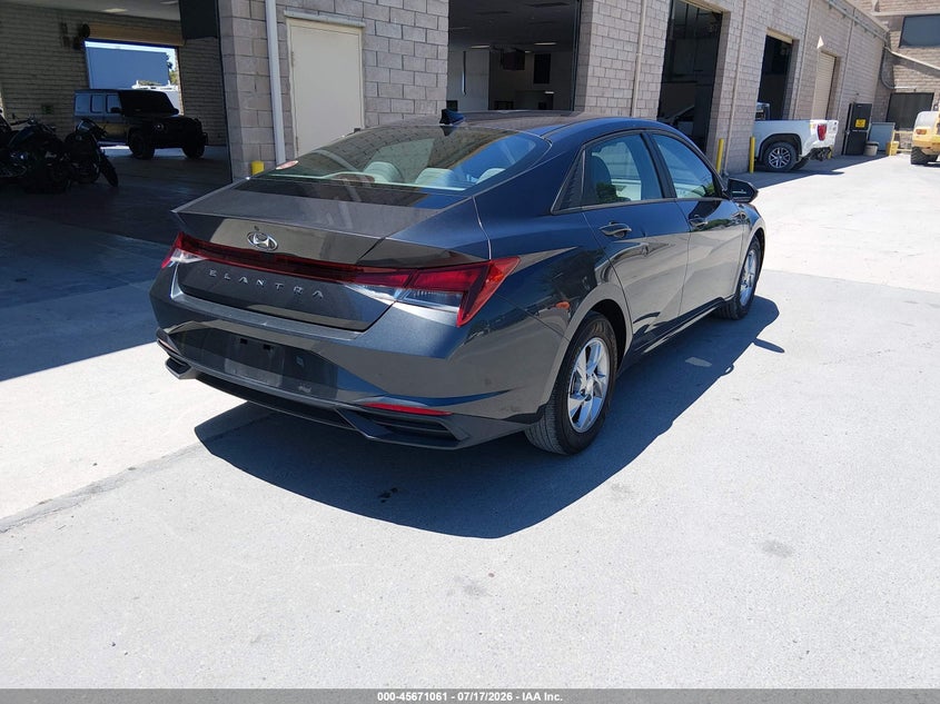 2021 Hyundai Elantra VIN 5NPLL4AGXMH050694 IAAI salvage auction — FRONT & REAR, Sf97 (California), sold $10,550 on 2026-07-30 (photo 4)