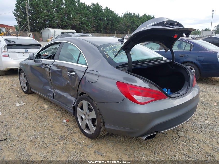2015 Mercedes-benz Cla-class VIN WDDSJ4GBXFN193585 IAAI salvage auction — NORMAL WEAR, Clear (Virginia), sold $1,900 on 2026-07-27 (photo 3)