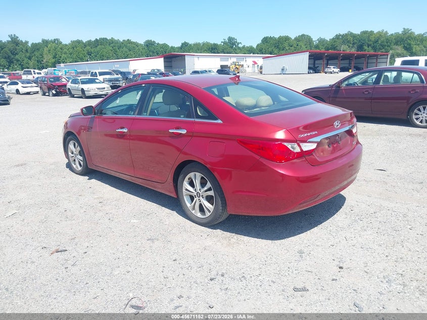 2013 Hyundai Sonata VIN 5NPEC4AC0DH625942 IAAI salvage auction — NORMAL WEAR, Clear (Delaware), sold $25 on 2026-07-30 (photo 3)
