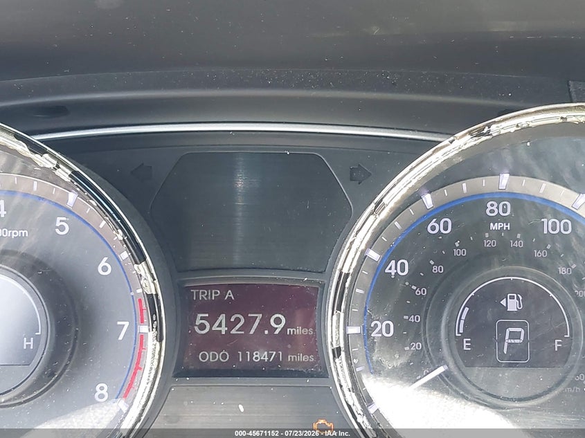 2013 Hyundai Sonata VIN 5NPEC4AC0DH625942 IAAI salvage auction — NORMAL WEAR, Clear (Delaware), sold $25 on 2026-07-30 (photo 7)