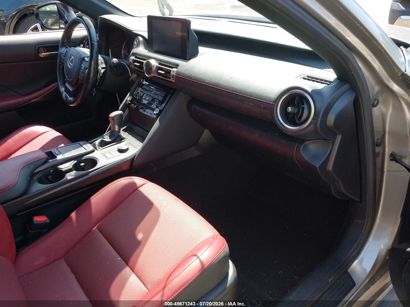 2021 Lexus Is VIN JTHA81F21M5045614 IAAI salvage auction — FRONT END, Salvage Title, sold $9,900 on 2026-07-31 (photo 5)