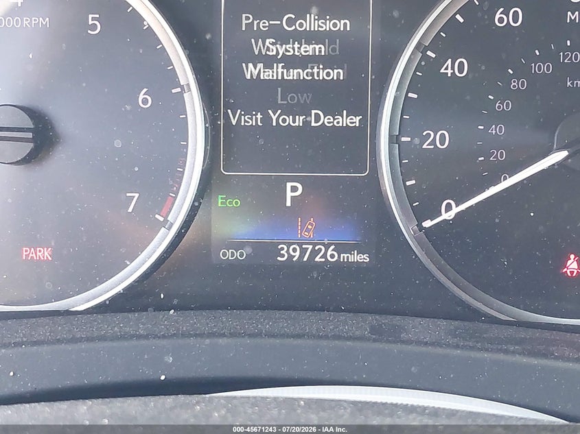 2021 Lexus Is VIN JTHA81F21M5045614 IAAI salvage auction — FRONT END, Salvage Title, sold $9,900 on 2026-07-31 (photo 7)