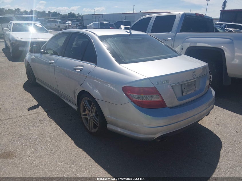 2008 Mercedes-benz C class VIN WDDGF54X48F050285 IAAI salvage auction — WATER/FLOOD, Salvage (Louisiana), sold $250 on 2026-08-04 (photo 3)