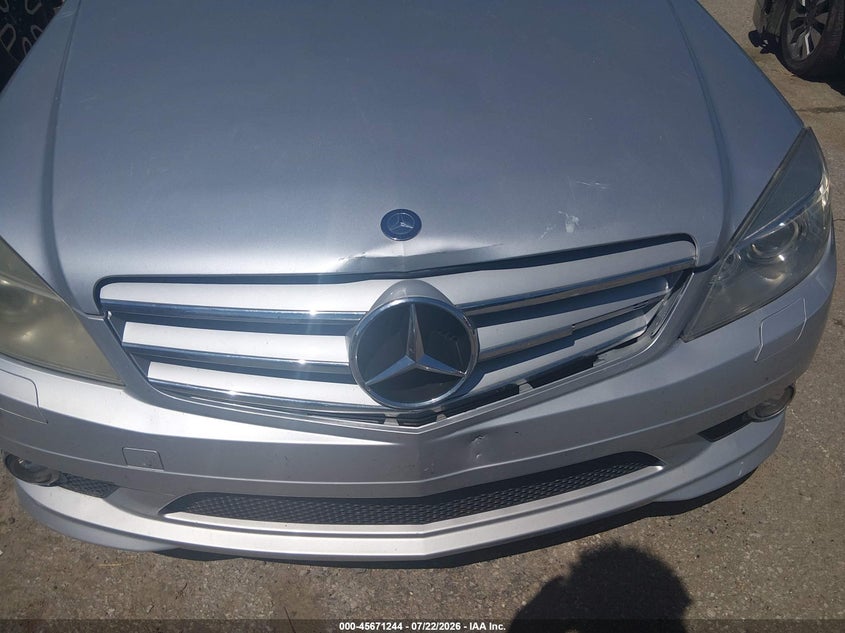 2008 Mercedes-benz C class VIN WDDGF54X48F050285 IAAI salvage auction — WATER/FLOOD, Salvage (Louisiana), sold $250 on 2026-08-04 (photo 6)