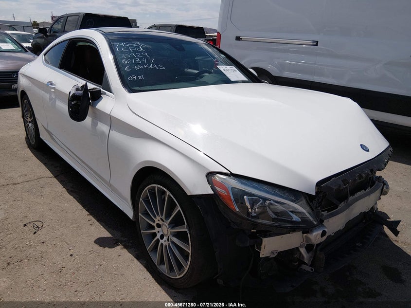 2017 Mercedes-benz C-klasse VIN WDDWJ4JB3HF361347 IAAI salvage auction — FRONT END, Salvage (New Mexico), sold $4,300 on 2026-09-03 (photo 1)