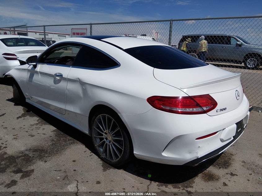 2017 Mercedes-benz C-klasse VIN WDDWJ4JB3HF361347 IAAI salvage auction — FRONT END, Salvage (New Mexico), sold $4,300 on 2026-09-03 (photo 3)