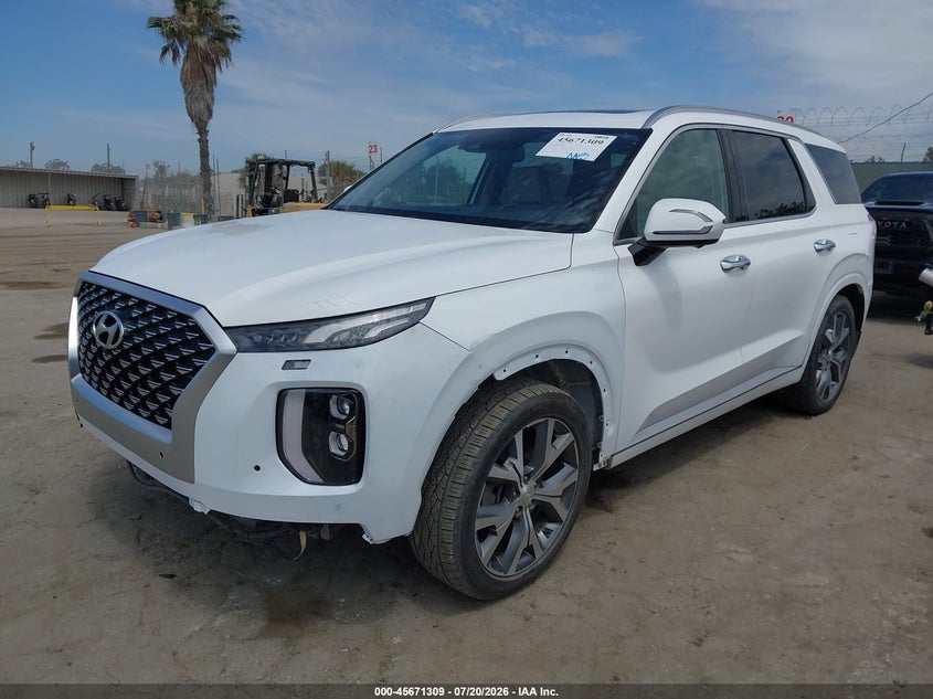 2021 Hyundai Palisade VIN KM8R5DHE4MU277387 IAAI salvage auction — FRONT END, Salvage (California), sold $12,675 on 2026-07-29 (photo 2)