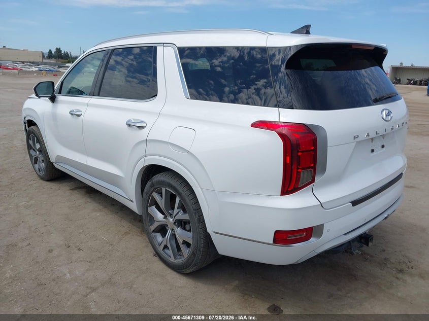 2021 Hyundai Palisade VIN KM8R5DHE4MU277387 IAAI salvage auction — FRONT END, Salvage (California), sold $12,675 on 2026-07-29 (photo 3)