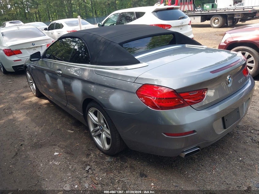2012 BMW 6er VIN WBALZ3C56CDL71752 IAAI salvage auction — MECHANICAL, Clear (Virginia), sold $25 on 2026-07-30 (photo 3)