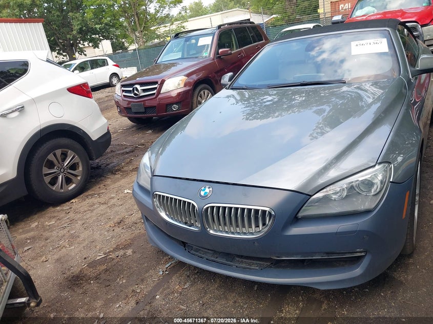 2012 BMW 6er VIN WBALZ3C56CDL71752 IAAI salvage auction — MECHANICAL, Clear (Virginia), sold $25 on 2026-07-30 (photo 6)