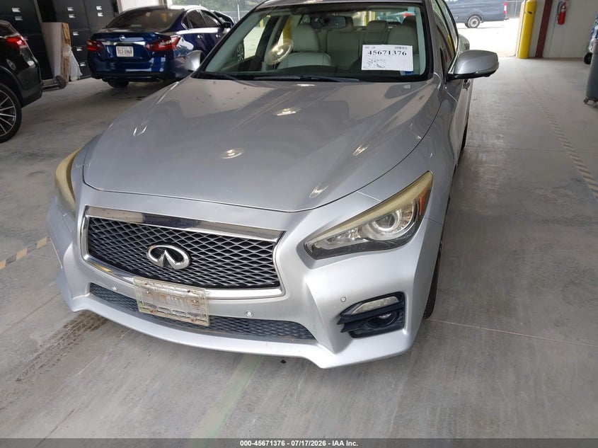 2014 Infiniti Q50 VIN JN1BV7AP5EM677997 IAAI salvage auction — NORMAL WEAR, Clear (Virginia), sold $3,425 on 2026-07-31 (photo 6)