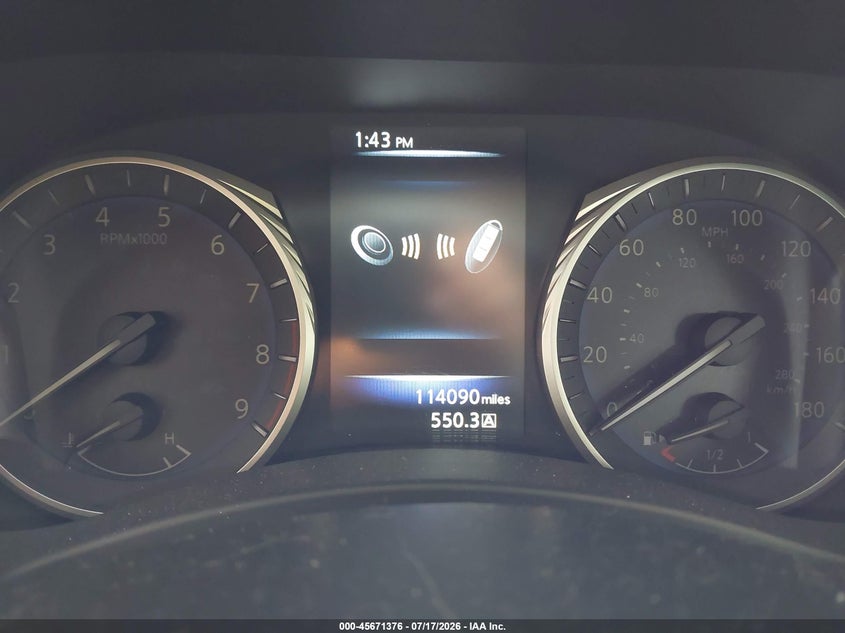 2014 Infiniti Q50 VIN JN1BV7AP5EM677997 IAAI salvage auction — NORMAL WEAR, Clear (Virginia), sold $3,425 on 2026-07-31 (photo 7)