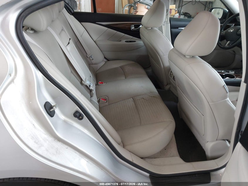 2014 Infiniti Q50 VIN JN1BV7AP5EM677997 IAAI salvage auction — NORMAL WEAR, Clear (Virginia), sold $3,425 on 2026-07-31 (photo 8)