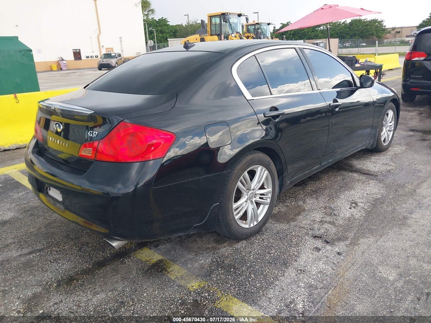 2013 Infiniti G VIN JN1CV6AP6DM725312 IAAI salvage auction — NORMAL WEAR, Salvage Title, sold $25 on 2026-07-23 (photo 4)