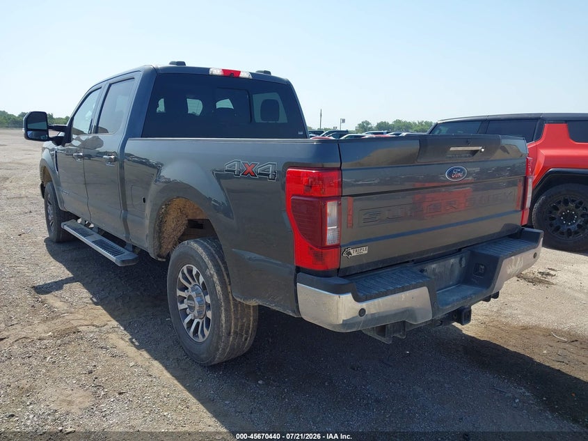 2020 Ford F250 VIN 1FT7W2BT4LEC29885 IAAI salvage auction — RIGHT FRONT, Salvage Title, sold $20,300 on 2026-08-28 (photo 3)