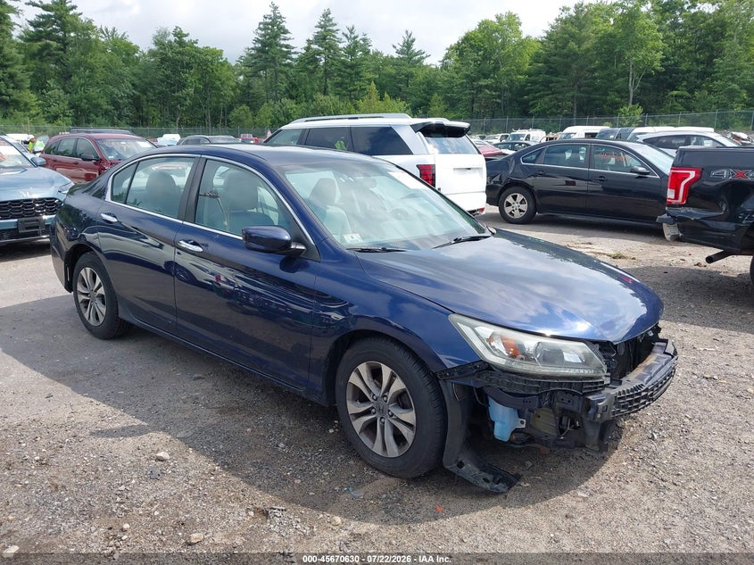 2014 Honda Accord VIN 1HGCR2F35EA273227 IAAI salvage auction — FRONT & REAR, Salvage Title, sold $1,100 on 2026-07-25 (photo 1)