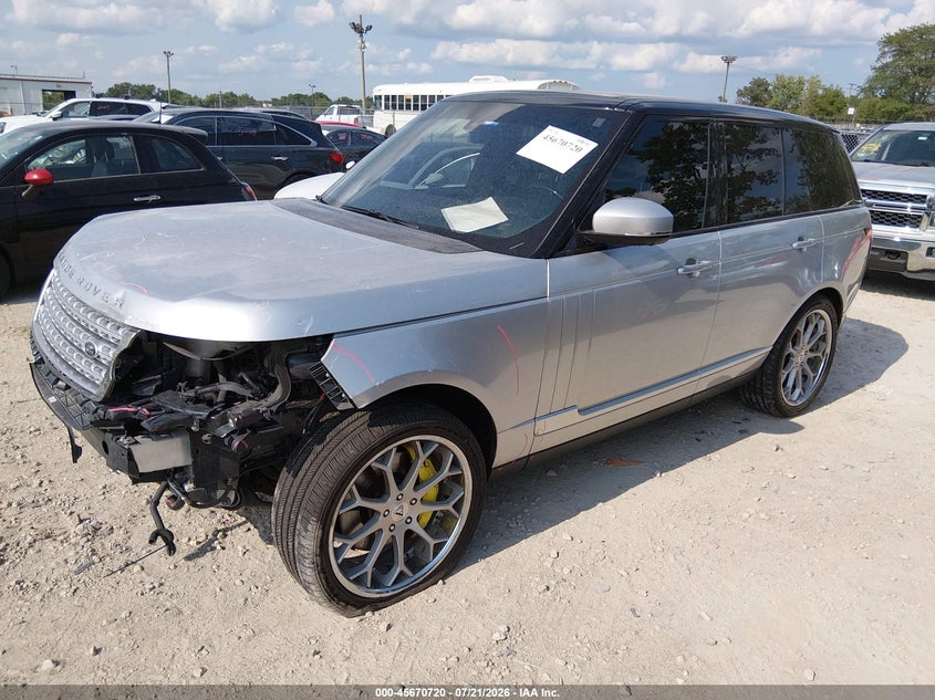 2013 Land rover RANGE ROVER VIN SALGS2EF3DA114441 IAAI salvage auction — FRONT END, Salvage (Illinois), sold $7,200 on 2026-08-23 (photo 2)