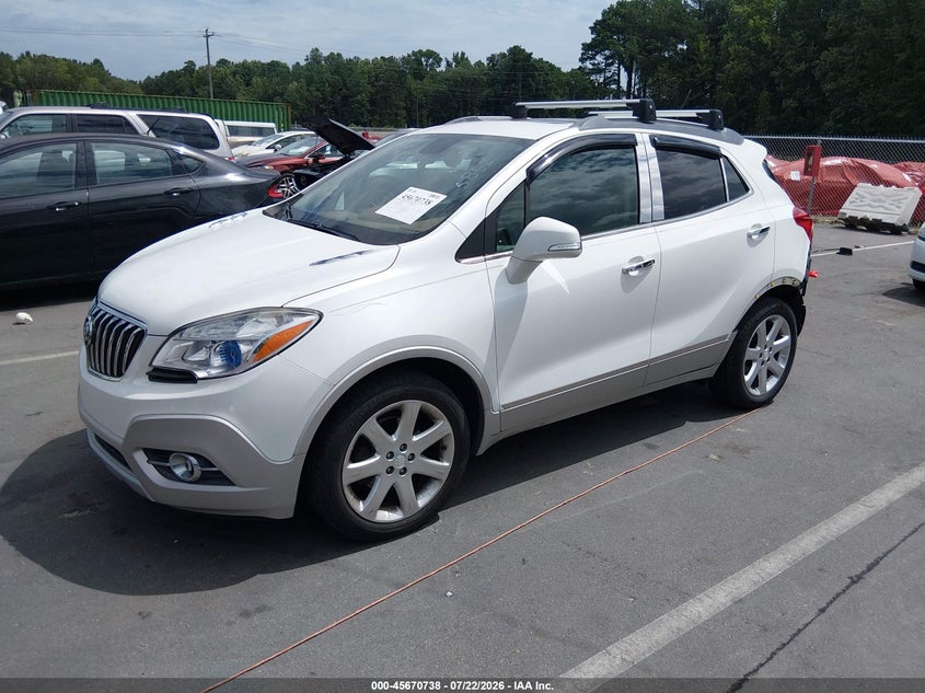 2015 Buick Encore VIN KL4CJCSB1FB239428 IAAI salvage auction — REAR END, Salvage (North Carolina), sold $2,200 on 2026-08-02 (photo 2)