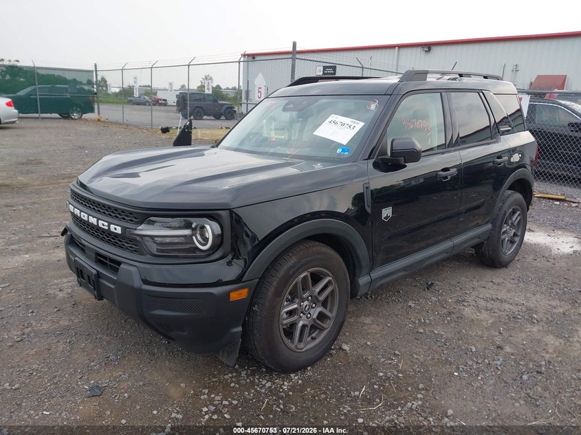 2026 Ford Bronco sport VIN 3FMCR9BN5TRE29327 IAAI salvage auction — RIGHT FRONT, Clear (Virginia), sold $14,600 on 2026-08-18 (photo 2)