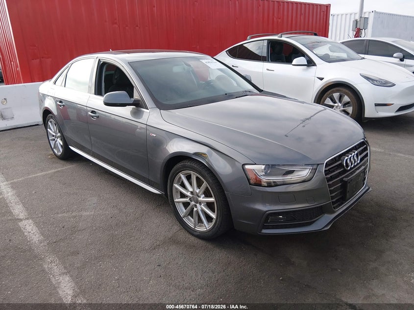2015 Audi A4 VIN WAUAFAFL0FN010997 IAAI salvage auction — NORMAL WEAR, Salvage Title, sold $25 on 2026-07-30 (photo 1)