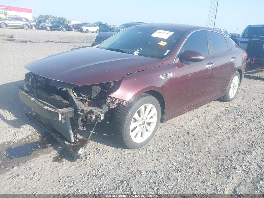 2017 Kia Optima VIN 5XXGT4L33HG123417 IAAI salvage auction — FRONT END, Salvage Title, sold $800 on 2026-09-02 (photo 2)