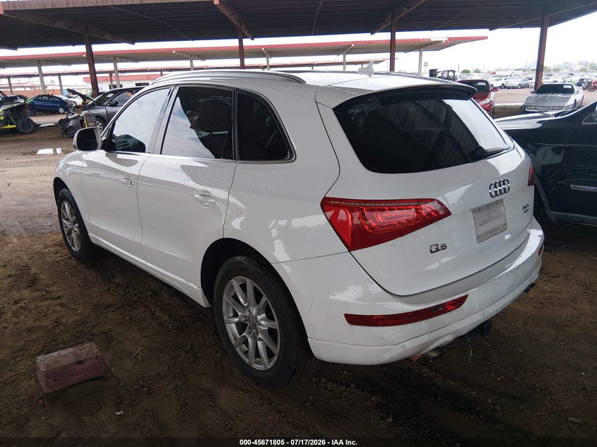 2012 Audi Q5 VIN WA1LFAFP5CA138356 IAAI salvage auction — NORMAL WEAR, Clear-Dealer Only (Arizona), sold $425 on 2026-07-28 (photo 3)