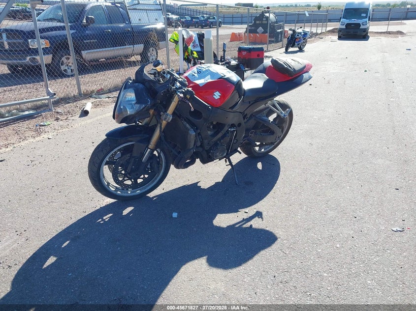 2007 Suzuki Gsx-r600 VIN JS1GN7DA872106071 IAAI salvage auction — FRONT & REAR, Salvage (Colorado), sold $850 on 2026-09-08 (photo 2)