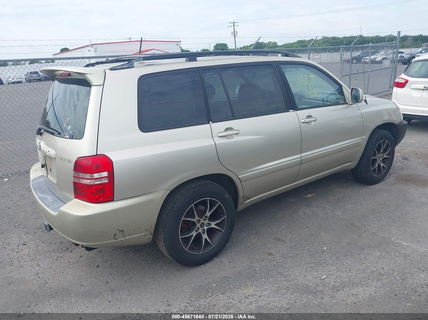 2001 Toyota Highlander VIN JTEGD21A010001457 IAAI salvage auction — FRONT END, Clear (Virginia), sold $125 on 2026-07-28 (photo 4)