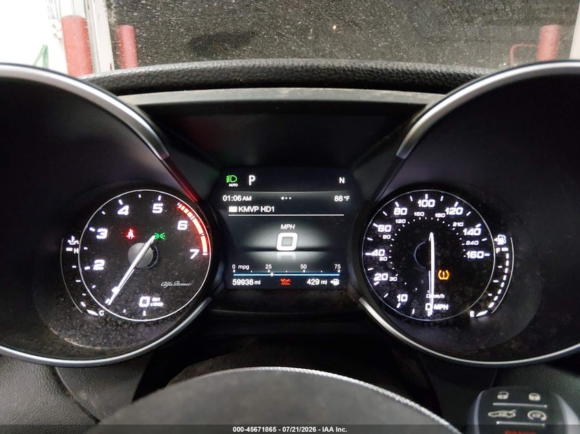 2019 Alfa romeo Giulia VIN ZARFAMAN3K7607020 IAAI salvage auction — FRONT END, Salvage Title, sold $25 on 2026-08-03 (photo 7)