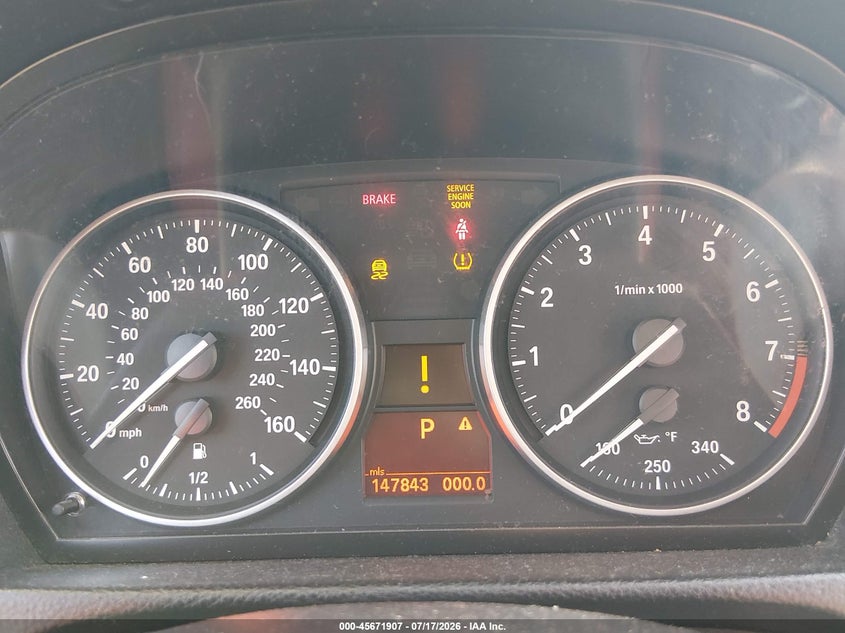 2011 BMW 3 series VIN WBAKF5C50BE656049 IAAI salvage auction — NORMAL WEAR, Clear (New Jersey), sold $25 on 2026-07-23 (photo 7)