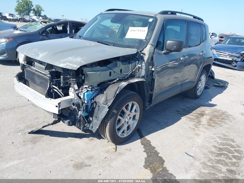 2022 Jeep Renegade VIN ZACNJDB13NPN63087 IAAI salvage auction — FRONT END, Salvage (Iowa), sold $2,100 on 2026-08-15 (photo 2)