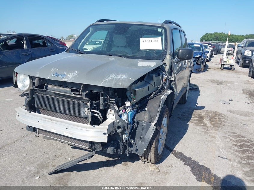 2022 Jeep Renegade VIN ZACNJDB13NPN63087 IAAI salvage auction — FRONT END, Salvage (Iowa), sold $2,100 on 2026-08-15 (photo 6)