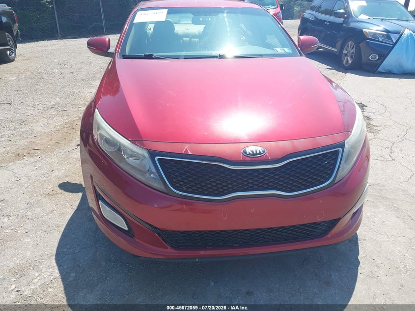 2014 Kia Optima VIN 5XXGN4A74EG276013 IAAI salvage auction — NORMAL WEAR, Clear (Pennsylvania), sold $275 on 2026-07-24 (photo 6)