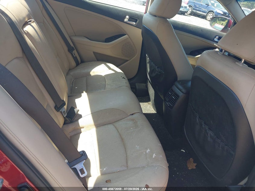 2014 Kia Optima VIN 5XXGN4A74EG276013 IAAI salvage auction — NORMAL WEAR, Clear (Pennsylvania), sold $275 on 2026-07-24 (photo 8)