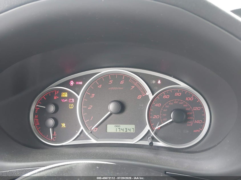 2009 Subaru Impreza VIN JF1GE76629G501809 IAAI salvage auction — NORMAL WEAR, Clear - Dealer Only (California), sold $25 on 2026-07-29 (photo 7)