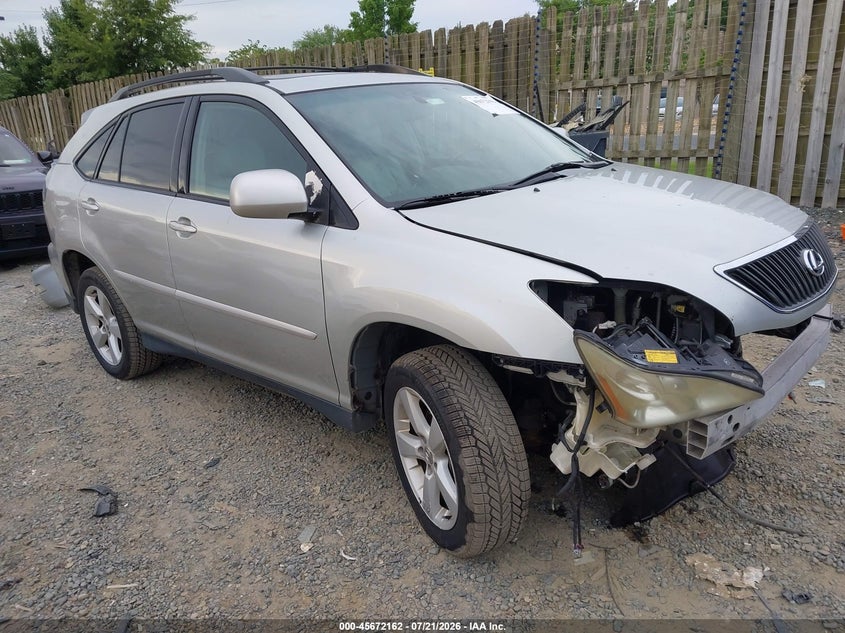 2004 Lexus Rx VIN 2T2HA31U64C021610 IAAI salvage auction — FRONT END, Clear (Virginia), sold $700 on 2026-07-31 (photo 1)