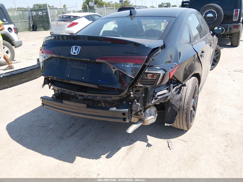2026 Honda Civic VIN 2HGFE4F86TH342649 IAAI salvage auction — REAR END, Certificate Of Destruction (Florida), sold $7,600 on 2026-07-25 (photo 6)