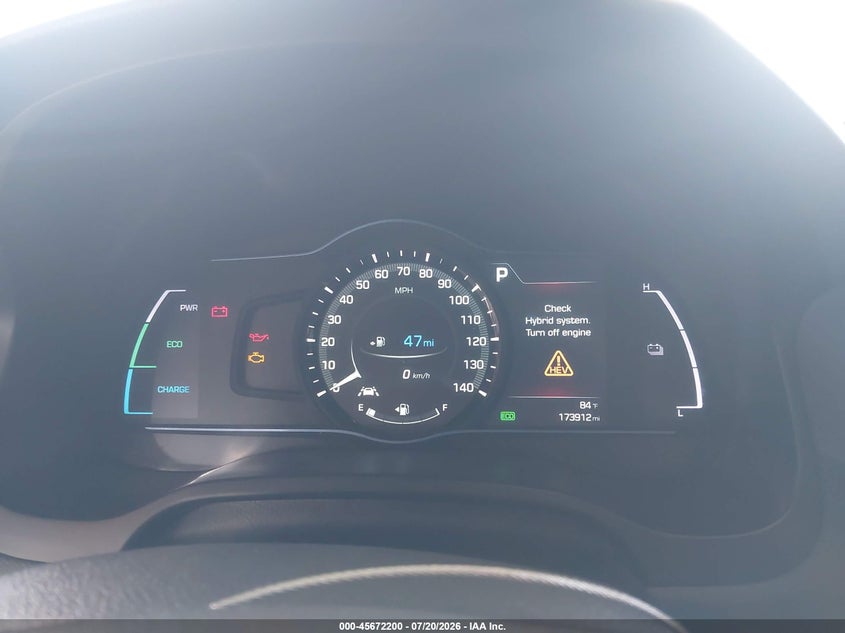2017 Hyundai Ioniq hybrid VIN KMHC75LC8HU036532 IAAI salvage auction — NORMAL WEAR, Clear - Dealer Only (California), sold $25 on 2026-07-28 (photo 7)