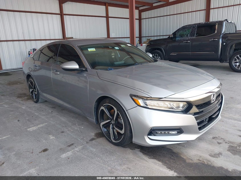 2020 Honda Accord VIN 1HGCV1F34LA101323 IAAI salvage auction — LEFT SIDE, Clear (Florida), sold $10,000 on 2026-07-29 (photo 1)
