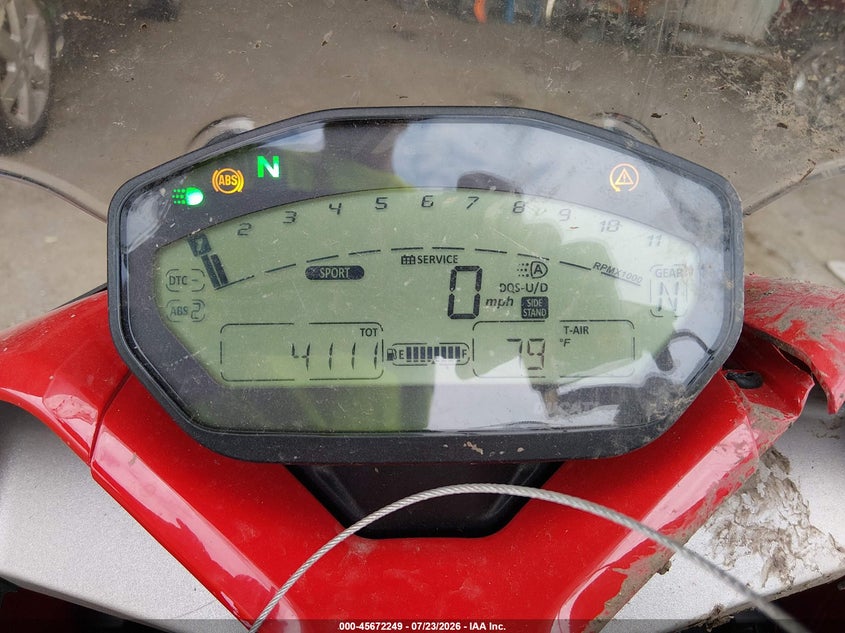 2020 Ducati Supersport VIN ZDMVABDS6LB009034 IAAI salvage auction — RIGHT SIDE, Salvage Title, sold $0 on 2026-09-16 (photo 7)