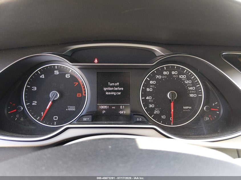 2013 Audi Allroad VIN WA1UFAFL4DA149528 IAAI salvage auction — LEFT FRONT, Salvage (California), sold $2,000 on 2026-07-29 (photo 7)