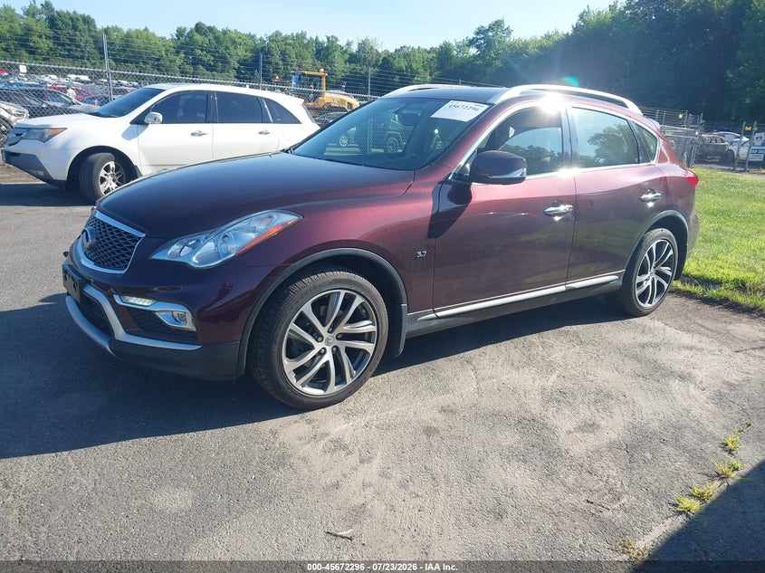 2017 Infiniti Qx50 VIN JN1BJ0RR7HM406209 IAAI salvage auction — RIGHT FRONT, Salvage (Connecticut), sold $1,300 on 2026-07-30 (photo 2)