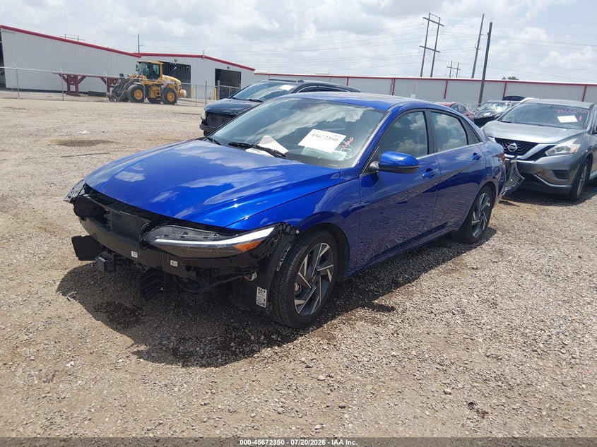 2025 Hyundai Elantra VIN KMHLN4DJ1SU169654 IAAI salvage auction — FRONT END, Enterprise Vehicles Clear Only (Texas), sold $4,100 on 2026-07-22 (photo 2)