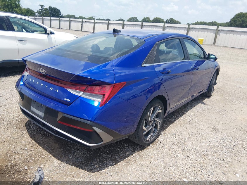 2025 Hyundai Elantra VIN KMHLN4DJ1SU169654 IAAI salvage auction — FRONT END, Enterprise Vehicles Clear Only (Texas), sold $4,100 on 2026-07-22 (photo 4)