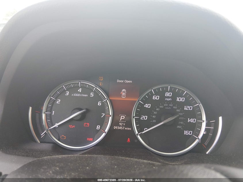 2017 Acura Tlx VIN 19UUB1F5XHA002320 IAAI salvage auction — REAR END, Salvage (Alabama), sold $2,100 on 2026-08-03 (photo 7)